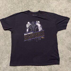 Baltimore Ravens StarWars NFL Graphic T Shirt Black